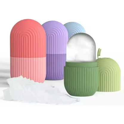 Face Ice Roller & Capsule Mold for Cooling Massage - Ageless pro