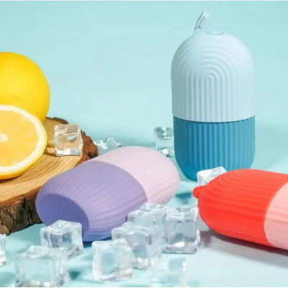 Face Ice Roller & Capsule Mold for Cooling Massage - Ageless pro