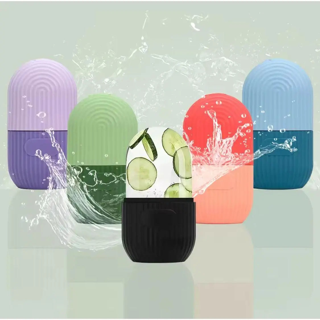 Face Ice Roller & Capsule Mold for Cooling Massage - Ageless pro