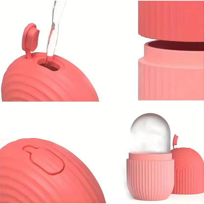 Face Ice Roller & Capsule Mold for Cooling Massage - Ageless pro